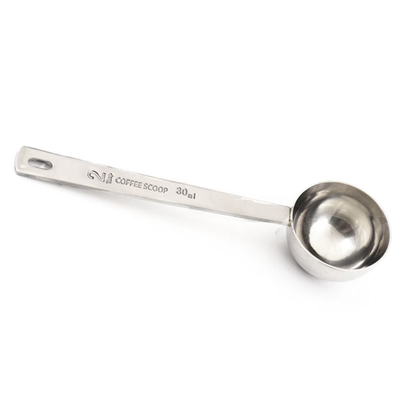 30ml Metal Long Handled Spoons Coffee Measuring Spoons Cooking Dining Kitchen Gadgets Tablespoon Measuring Spoon Coffee Scoop Fugift Stainless Steel Coffee Scoop