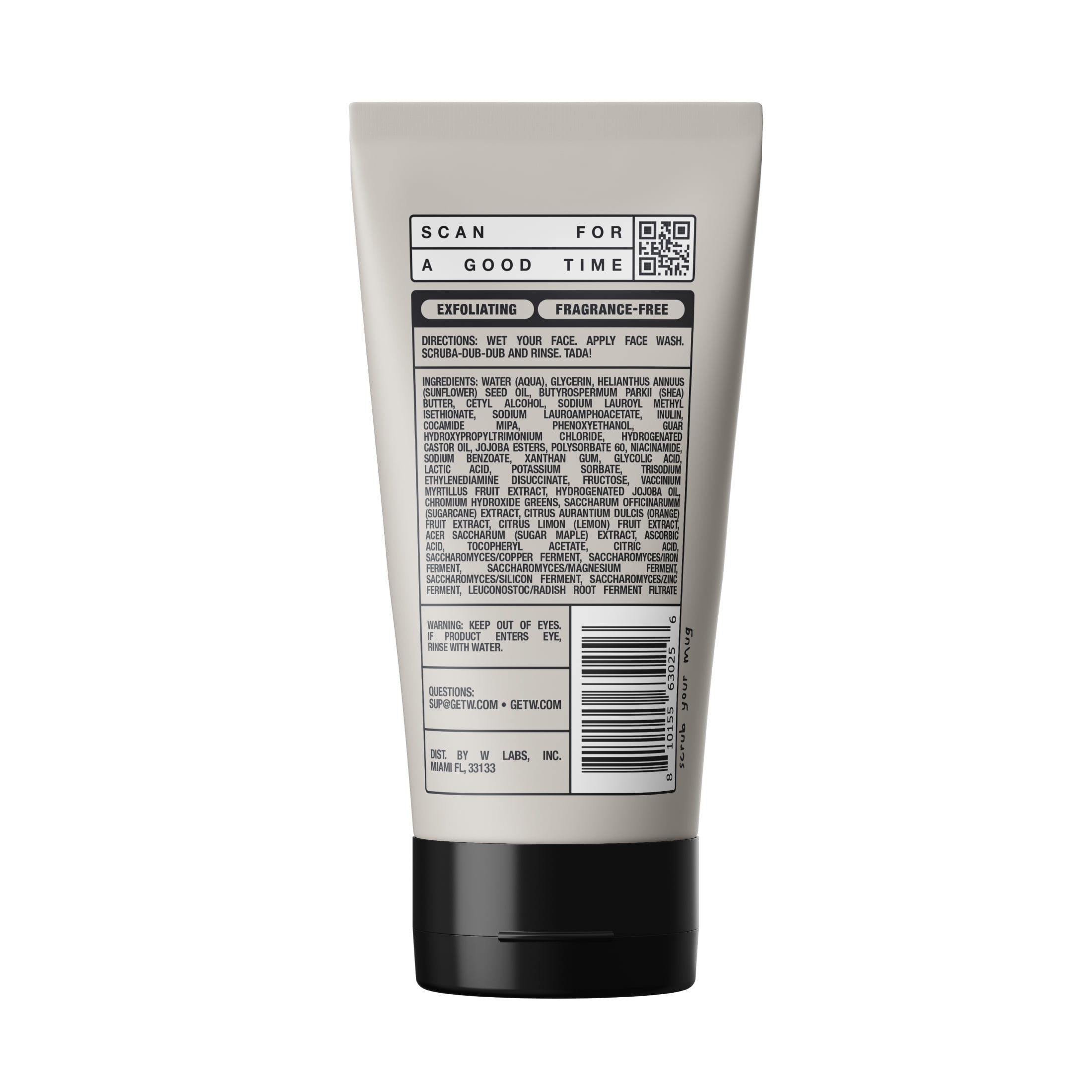 (3 pack) W By Jake Paul Everyday Face Wash - Exfoliating - For All Skin Types - 5 fl oz