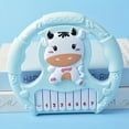 thumbnail image 3 of 1pc Musical Instruments Cartoon Electronic Piano Simulation Steering Wheel, Music Button Music Enlightenment Toys Holiday Gift Toys Puzzle (Excluding Batteries), 3 of 5