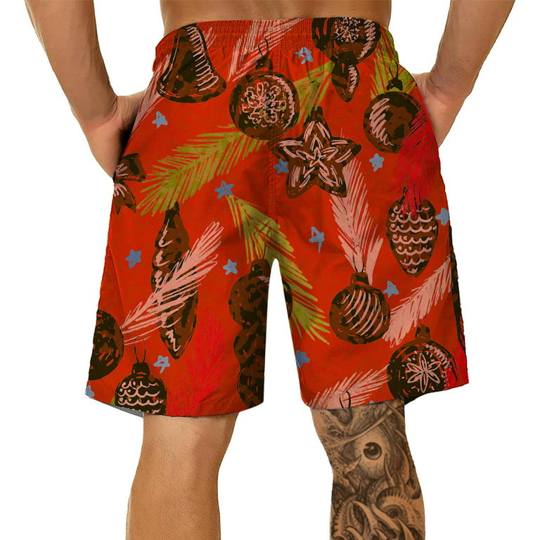 TOWED22 Men's Board Shorts,Men's Swim Trunk with Compression Liner
