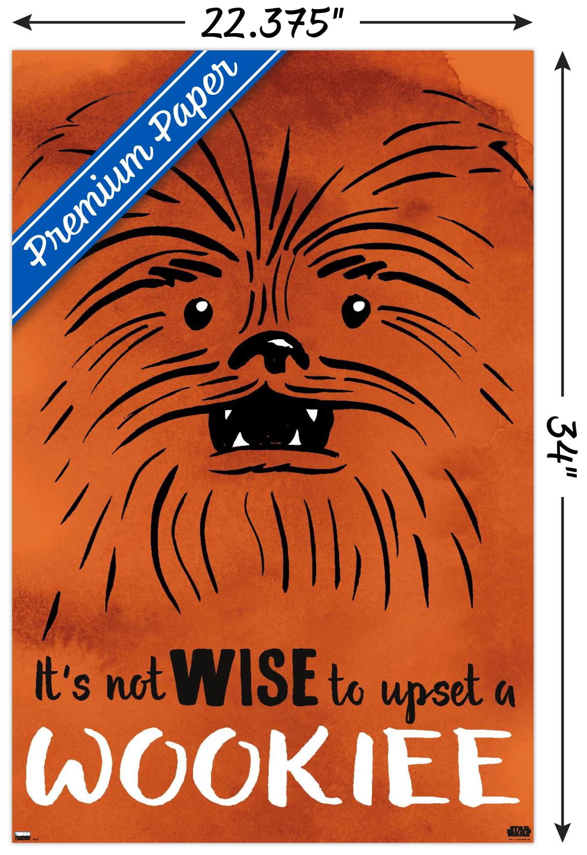 Star Wars: Saga - Upset A Wookiee Wall Poster, 22.375" x 34"