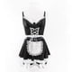 thumbnail image 1 of Lingerie Set for Women Ruffle French Maid Outfit Cosplay Lingerie Set 4 Pack Maid Costume, 1 of 5