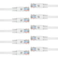 thumbnail image 1 of GearIT 10-Pack Cat6 Patch Cable, Cat 6 Ethernet Cable Snagless Flexible Soft Tab - Preimum Series - White, 1 of 6