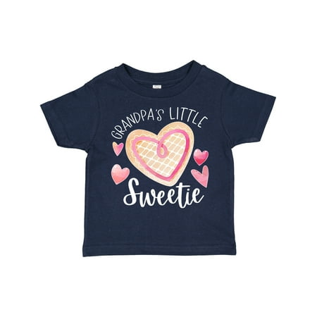 

Inktastic Grandpa s Little Sweetie with Pink Heart Cookie Gift Toddler Boy or Toddler Girl T-Shirt
