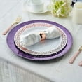 BalsaCircle 6 Purple 13" Crystal Beaded Acrylic Wooden Textured Round ...