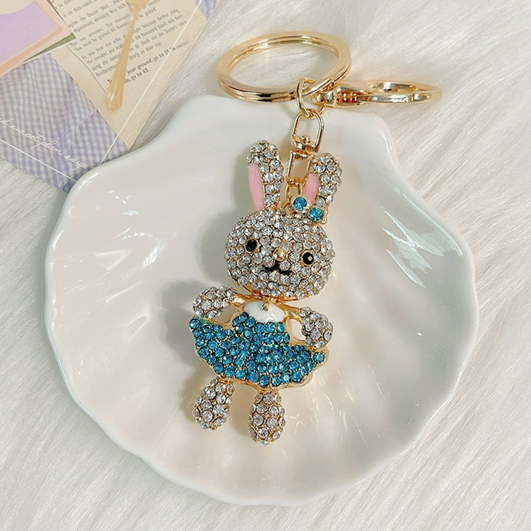 Metal rabbit deals keychain