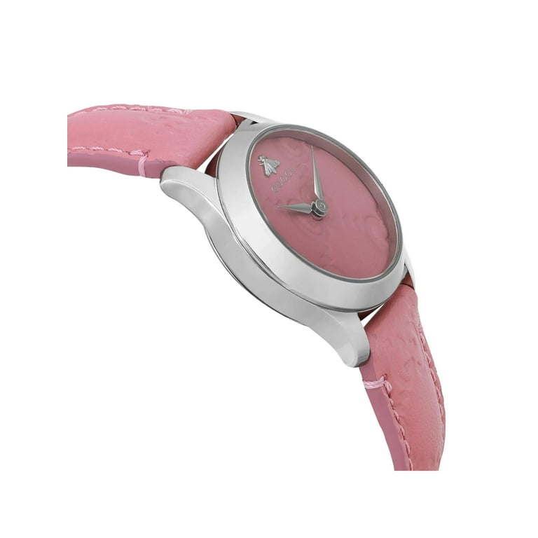 New Gucci G-Timeless 27mm Steel Pink Dial Quartz Ladies Watch