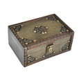 thumbnail image 2 of Caja de almacenamiento de joyería decorativa de joyería de madera para el cumpleaños de las fiestas de fiesta, 2 of 9