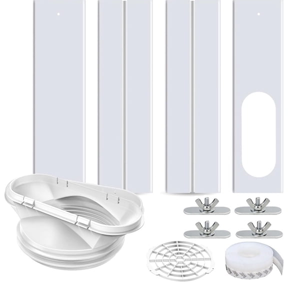 Portable Air Conditioner Window Kit,2-in-1 Universal Window Seal,Mobile A/C Window Vent Seal Kit
