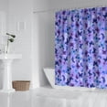thumbnail image 2 of Purple Butterfly Pattern Shower Curtain 72"x72" ,Bathroom Decorative Shower Curtains Set with 12 Hooks,Modern Waterproof Washable Shower Curtain, 2 of 6