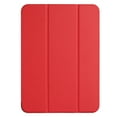 thumbnail image 2 of For Samsung Galaxy Tab S9 / S9FE / S10FE Trifold Magnetic Closure PU Leather Case Cover - Red, 2 of 2