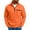 Orange, variant on WMTBSRSW Mens Quarter Zip Pullover Long Sleeve Waffle Zip up Sweatshirt Casual Stand Collar Golf Sweaters with Pocket Blue Large