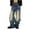 #589-Blue, variant on Haivin Women's Straight Wide Leg Distressed Denim Jeans with Deconstructed Patchwork, Vintage Wash for Casual Daily Wear