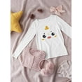 thumbnail image 3 of Cute Baby Chick Face Long Sleeve Toddler -Image by Shutterstock,  5 Toddler, 3 of 4