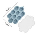 thumbnail image 6 of NIBOLOG Silicone Toddle Food Freezer Tray with Lid BPA-Free Breastmilk Storage Container Nibble Tray for Teething Ice Cubes Fruit Purees, 6 of 8