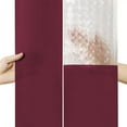 thumbnail image 5 of HuiXinOU Waterproof Bathroom Curtain Splicing EVA Shower Curtain Bathroom Curtain No Punch Thickening With Hooks For Bathroom, Window, Room Partition, Red, 5 of 6