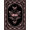 Pink Black, Pattern 4, variant on ODIKA Gothic Pink Moth Delicate Scrollwork Mirrored Butterfly Shaped Pet Friendly & Kids Safe for Bedroom, Bedside, Nursery
