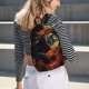 thumbnail image 5 of Easygdp Starry Night Cat Guitarist Mochila de Lona Resistente para Laptop, Compatible con Laptops de 15 a 17 pulgadas, Ideal para Escuela, Trabajo y Viajes-Medium, 5 of 5