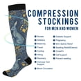 thumbnail image 2 of FORMRS Womens Knee High Socks Casual Long Thick Travel Daily Wear, 1 Pair, Yellow Forest Pattern, 2 of 6