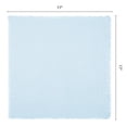 thumbnail image 6 of REGALWOVEN 12 Pack Cloth Napkins, Farmhouse Cotton Washable and Reusable Table Dinner Napkins for Restaurant, Weddings Sky blue 17x17inch, 6 of 6