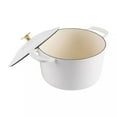 thumbnail image 5 of Martha Stewart 7-Quart Enamel on Cast Iron Dutch Oven, Linen, 5 of 7