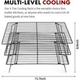 thumbnail image 5 of Cooling Racks, Stainless Steel Non-stick Baking Racks And Oven Safe Wire Cool Racks For Cookies, Cakes And Baking,3-tier,foldable, 5 of 5
