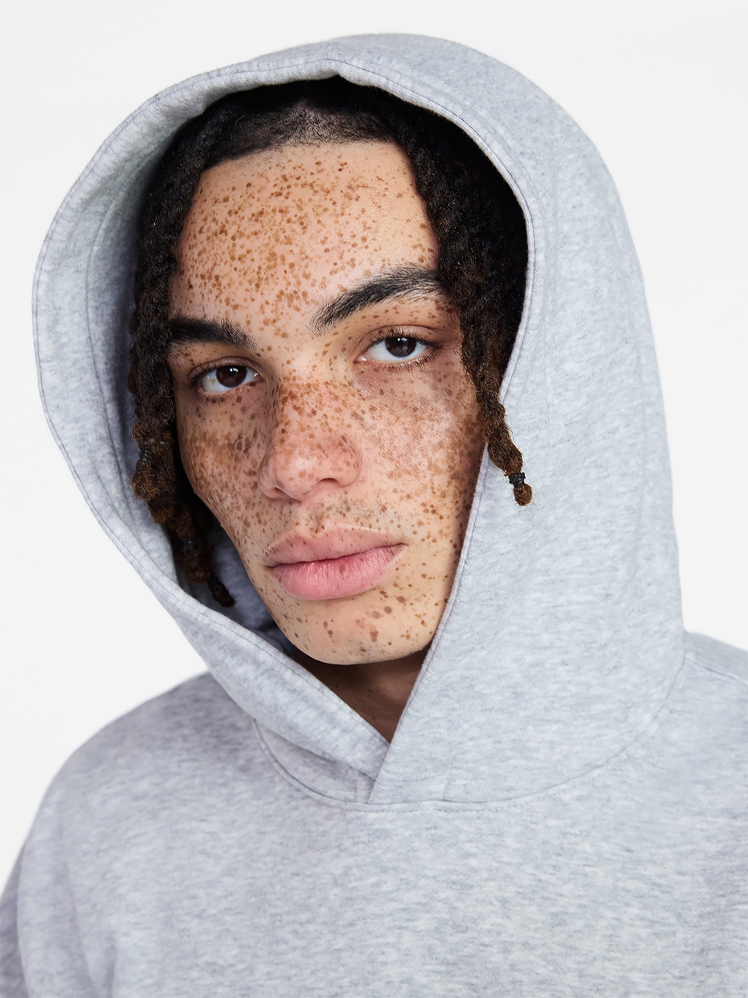 No Boundaries Oversized Hoodie with Long Sleeves, Men's XS-4XLT