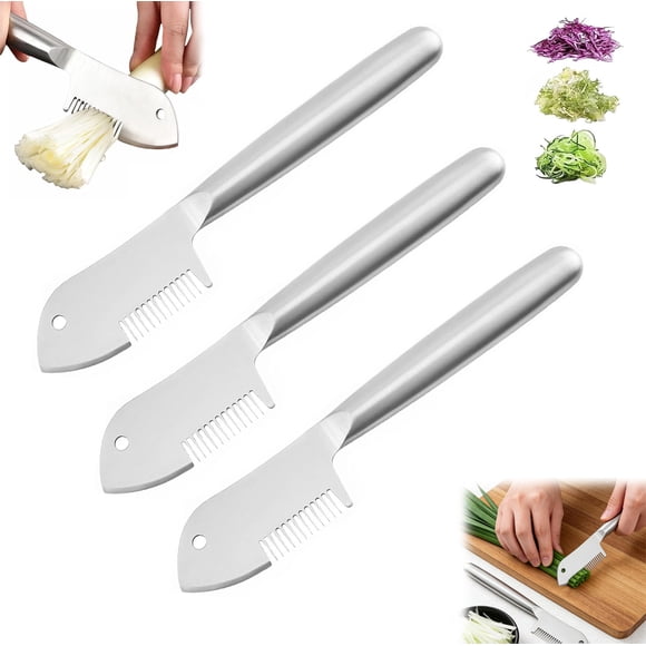 Stainless Steel Multi-purpose Julienne Peeler, Precision Julienne Blade, Vegetable Peeler Slices, Vegetable Julienne Slicer Handheld, Shredder Tool for Fruit, Potatoes, Carrot(3Pcs)