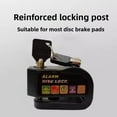 thumbnail image 5 of Universal electric vehicle disc brake lock, motorcycle lock, anti-theft bicycle alarm, disc brake disc lock, mountain bike lock list, 5 of 10