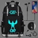 thumbnail image 4 of Mochila de fútbol CR7 luminosa, impermeable, para niños, niñas, estudiantes de secundaria, adolescentes, mochila infantil, 4 of 5