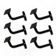 thumbnail image 1 of 6-Pack Durable Steel Stair Railing Brackets, 60x60mm Flat Rail Supports for Stair Handrails, 1 of 5