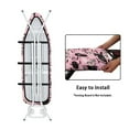 thumbnail image 4 of Kuiaobaty Cat Pumpkin Bat Pink Ironing Board Cover with Elastic Edges, Machine Washable Standard Size Iron Board Cover for Halloween Home Decor, 55" x 16", 4 of 5