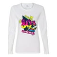 thumbnail image 3 of Totally 80's Forever Vintage Womens Graphic Long Sleeve T-Shirt, White, Small, 3 of 5