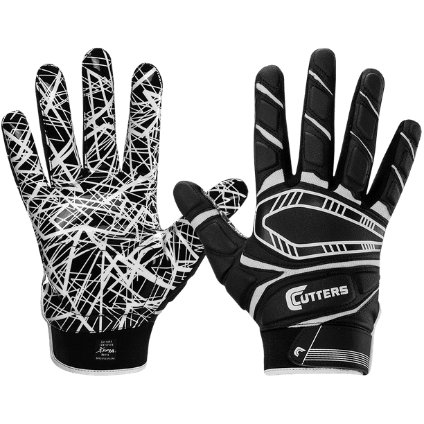 Cutters Game Day Lineman & All Purpose Padded Gloves with Super Sticky