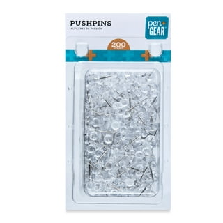 Yalis Push Pins 600 Count Standard Clear Thumb Tacks Steel Point and Clear Plastic Head