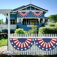thumbnail image 4 of PMU Patriotic American Jumbo Flag Banner | 4th Of July Patriotic Decorations | Fourth of July Bunting Flag Outdoor | USA Flag Pennant Banner | Easy to Hang Patriotic Party Decorations (12/Pkg) Pkg/1, 4 of 6
