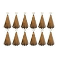 thumbnail image 1 of 12 piezas de adornos de campana de Navidad, decoración para árbol de Navidad, bricolaje, pequeño colgante, campanas de bruja con Bronce, 1 of 9