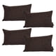 thumbnail image 1 of Cojin Riñonera Decorativa Rectangular Set de 4 Centaurus Chocolate, 1 of 4