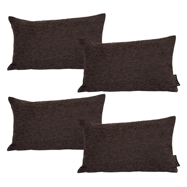 Cojin Riñonera Decorativa Rectangular Set de 4 Centaurus Chocolate