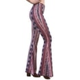 thumbnail image 3 of Daisy Del Sol High Waist Gypsy Comfy Yoga Ethnic Tribal Stretch Palazzo 70s Bell Bottom Fit to Flare Pants, 3 of 9