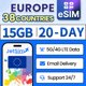 thumbnail image 1 of eSIM JETSIM Europa 15 GB de datos prepago por 20 días, 1 of 7