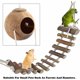 thumbnail image 5 of Nido de pájaro de coco natural Jaula de pájaro de coco Nido de pájaro natural con escalera Pájaro Coco Casa Loro Columpio Nido Puente Escalera para jaulas de pájaros 67 cm para hámsteres,, 5 of 5
