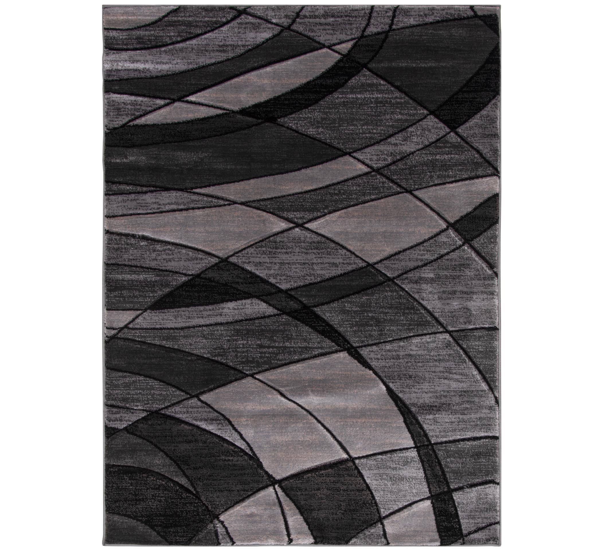 Better Homes & Gardens Gray Abstract Indoor Area Rug, 4'x5'4"