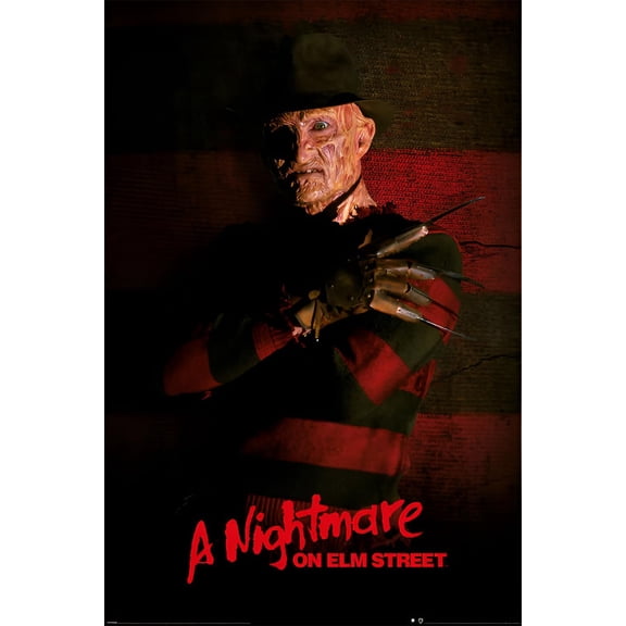 BUY ART FOR LESS Officially Licensed A Nightmare on Elm Street - Freddy Kruger Art Poster - 24 x 36 Inch - Decorative Print - Poster Paper - Ready to Frame