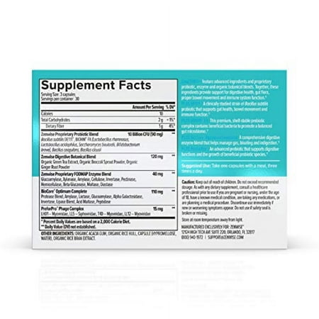 Zenwise Ultimate Enzymes, Probiotics & Prebiotics - Best Daily Digestive, Immune & Flora Support for Men & Women - Enzyme Blend & Botanicals + Clinically Studied Probiotic for Gut Healt