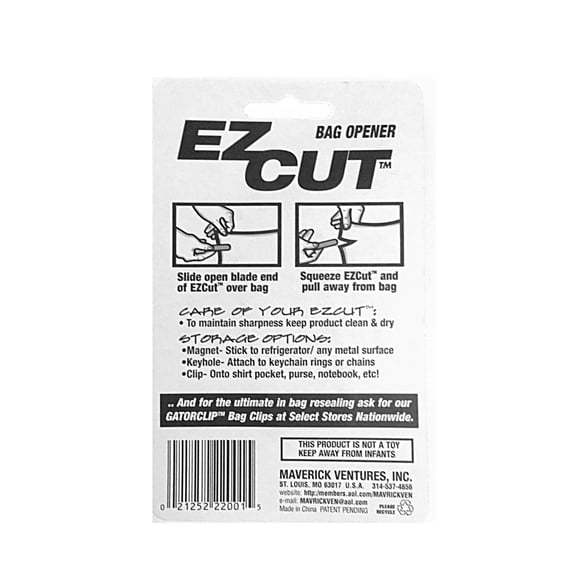 Ez Cut Magnetic Bag Opener (2-Pack)