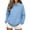 Light Blue, variant on RYRJJ Womens Denim Collared Patchwork Sweatshirts Lightweight Y2K Long Sleeve Pullover Fall Winter Trendy Sweatshirt Top with Pocket