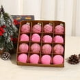thumbnail image 6 of Beautynvta 16 Pcs Christmas Ball Ornaments, 2.36'' Velvet Flocked Balls Christmas Tree Ornaments, Multiple Styles Painted Hanging Balls for Holiday Party Wedding Decor, 6 of 7