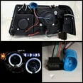 thumbnail image 2 of For 01-08 Ford Ranger Sonar LED Halo Projector Headlights (Black) YD-PRO-FR01-1PC-HL-BK, 2 of 3