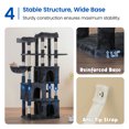 thumbnail image 6 of MWPO 70.1-in Cat Tree for Large Cat Tower with 3 Condos, 2 Perches and Stratching Post, Dark Gray, 6 of 8
